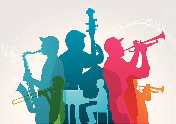 Colourful music band. Musical band and notes are on different layers. Can be separated. Simple gradient was used. Included files; Aics3 and Hi-res jpg.
